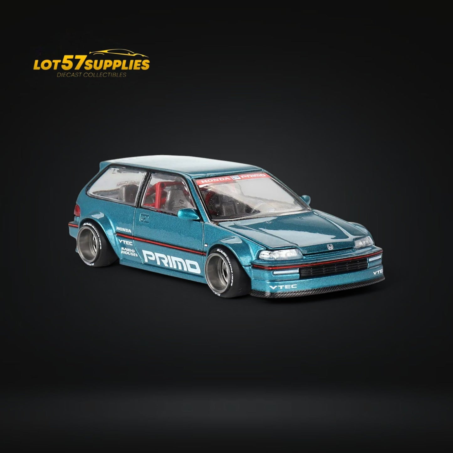 Mini GT x Kaido House Honda Civic EF Tahitian Green 1:64 - Evergreen Kings