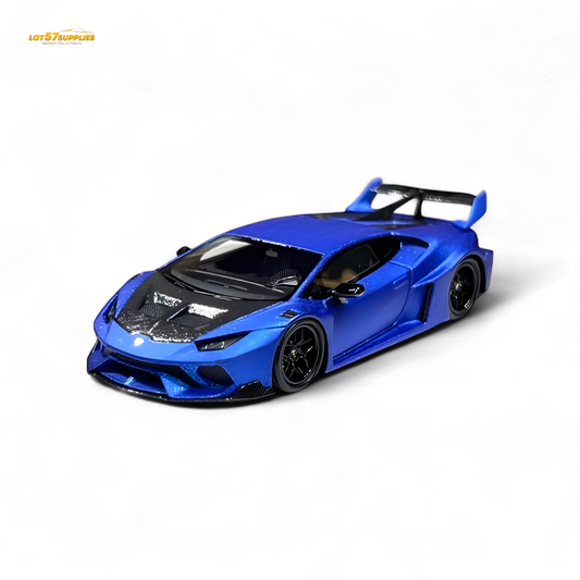 FLAME Lamborghini Huracan LP610-4 WideBody Resin - Matte Blue 1:64 - Evergreen Kings