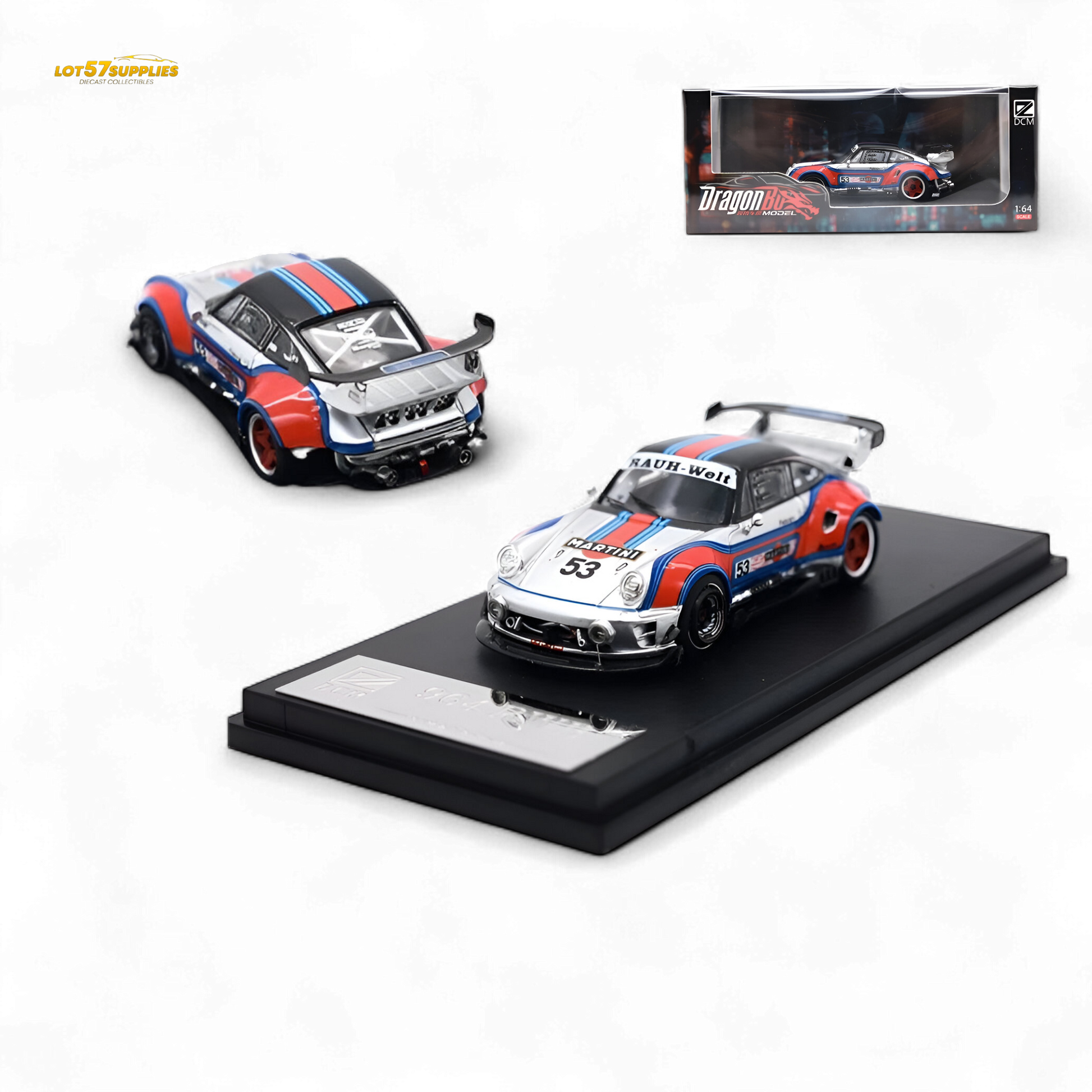 DCM X D.BoModel RWB 964 Martini 1:64 - Evergreen Kings