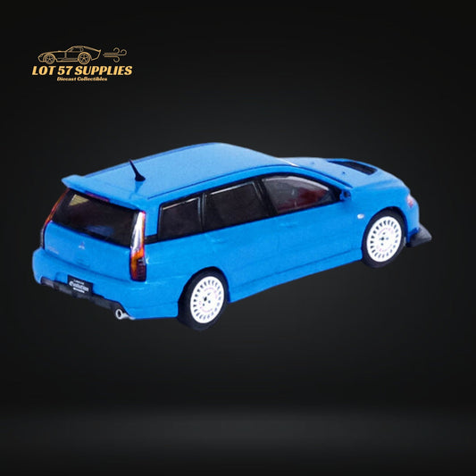 Inno64 Mitsubishi Lancer Evolution IX Wagon Blue 1:64 - Evergreen Kings