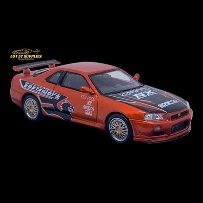Street Weapon Nissan R34 GT-R NFS Underground 1:64 - Evergreen Kings