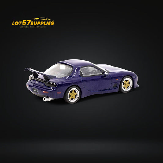 Tarmac Works Mazda RX-7 FD3S Innocent Blue Mica 1:64 - Evergreen Kings