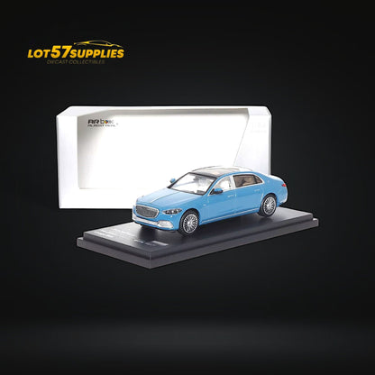 AR BOX 2021 Mercedes-Benz Maybach W223 Blue 1:64 - Evergreen Kings