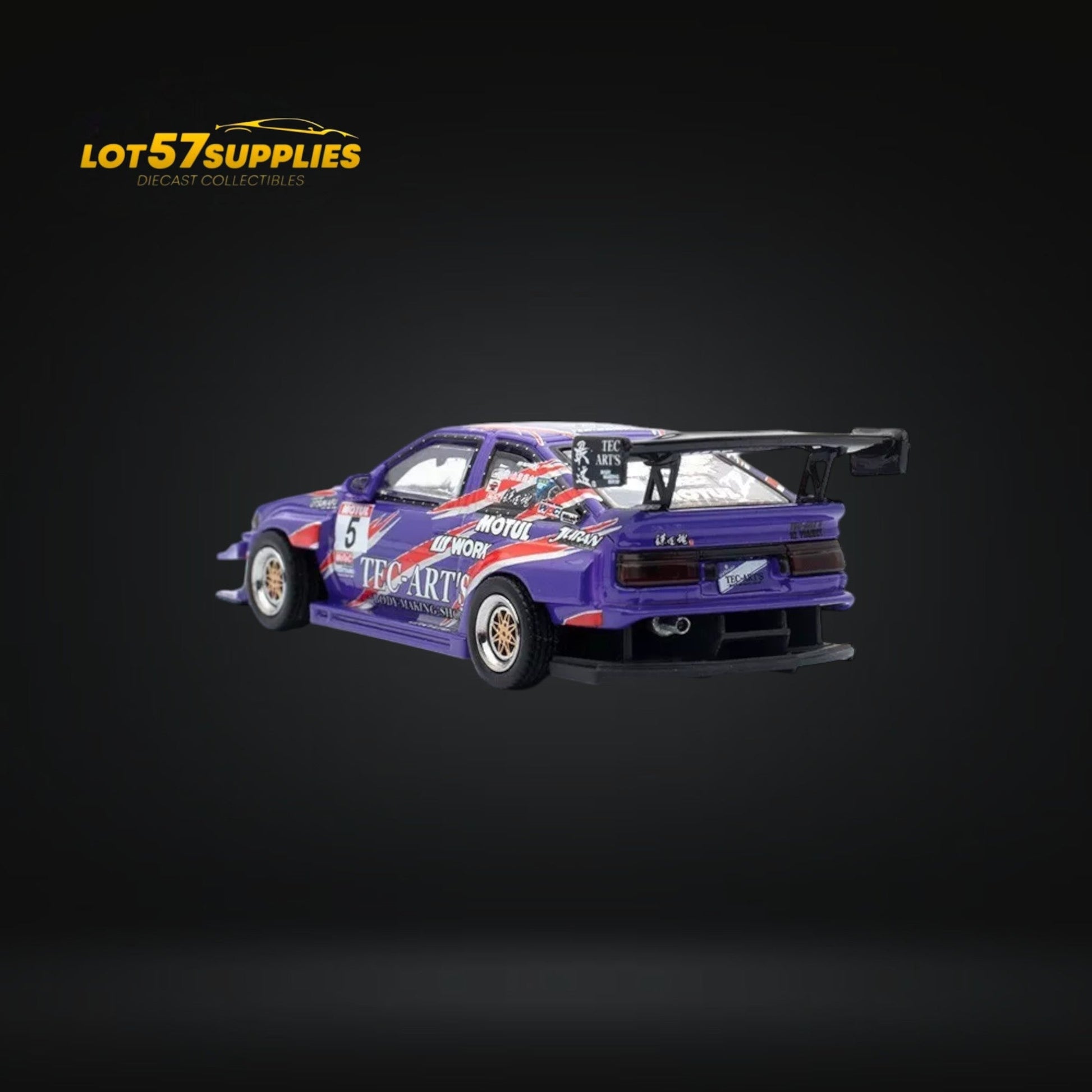 Inno64 Toyota Sprinter Trueno AE86 Purple 1:64 - Evergreen Kings