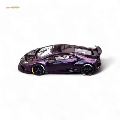 King Model Lamborghini Huracan LP610 Purple Carbon Fiber 1:64 - Evergreen Kings