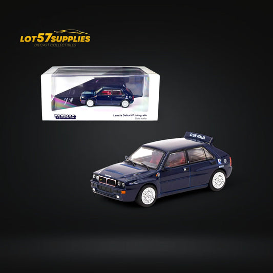 Tarmac Works Lancia Delta HF Integrale Dark Blue 1:64 - Evergreen Kings