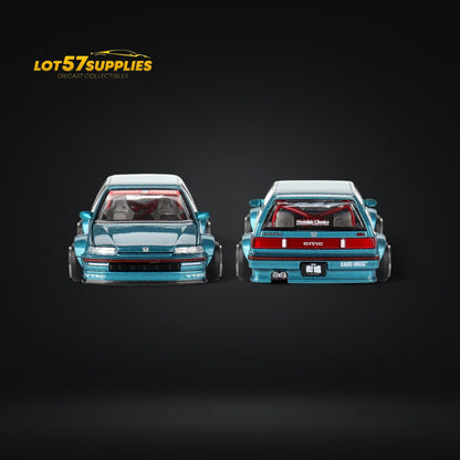 Mini GT x Kaido House Honda Civic EF Tahitian Green 1:64 - Evergreen Kings
