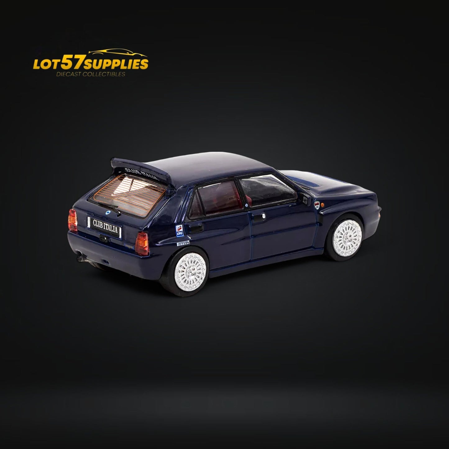 Tarmac Works Lancia Delta HF Integrale Dark Blue 1:64 - Evergreen Kings
