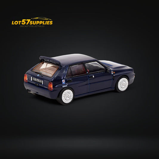 Tarmac Works Lancia Delta HF Integrale Dark Blue 1:64 - Evergreen Kings