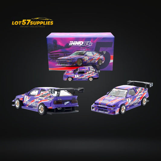 Inno64 Toyota Sprinter Trueno AE86 Purple 1:64 - Evergreen Kings