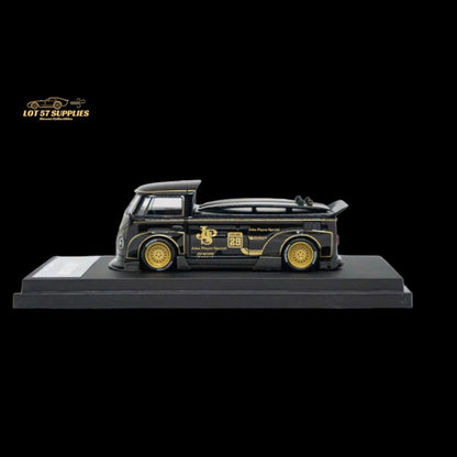 Diecast Volkswagen T1 Pick Up JPS model with surfboards, 1:64 scale, detailed replica by Lot57Supplies Diecast Shop.