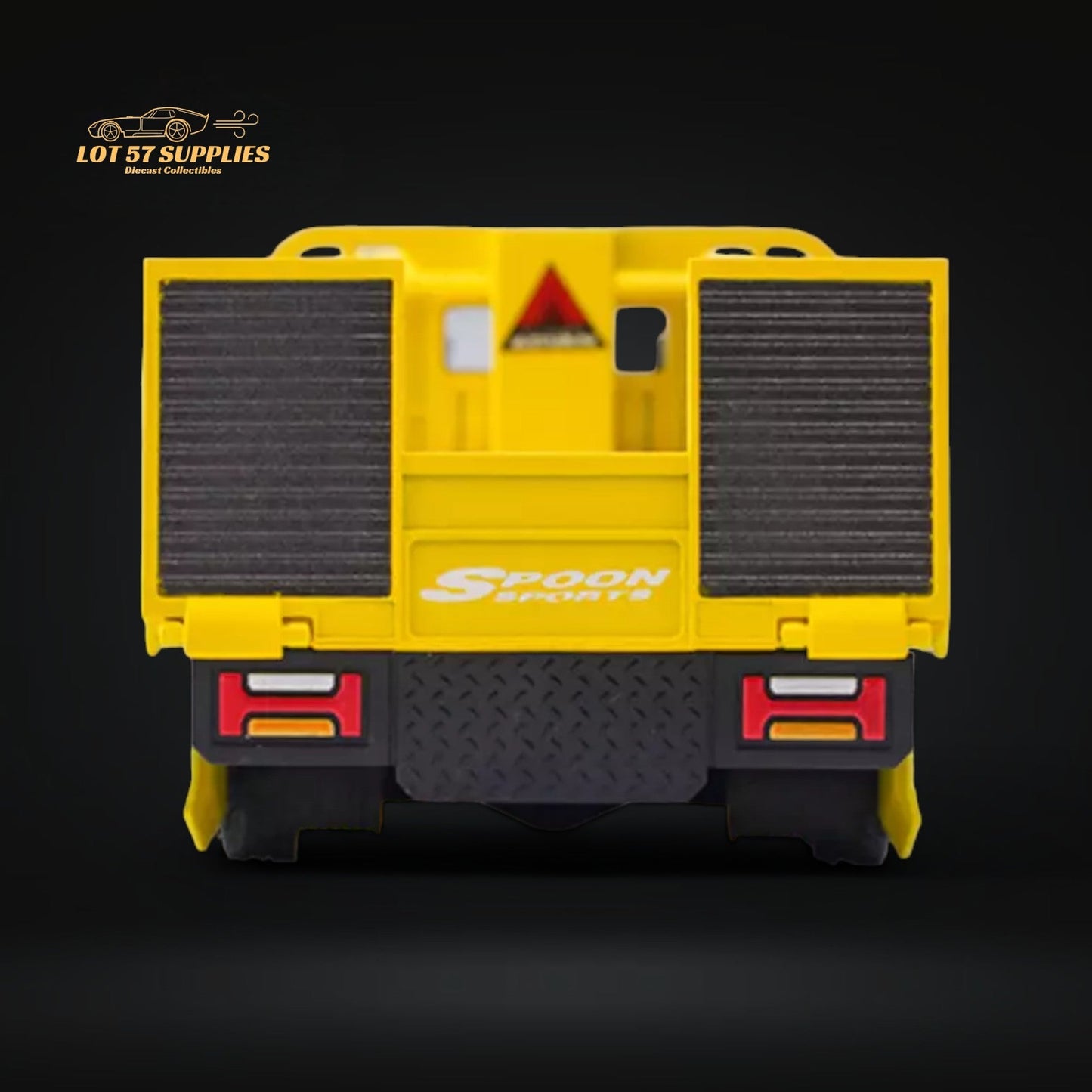 MicroTurbo Hino 300 Custom Flatbed Tow Truck Spoon Livery 1:64 - Evergreen Kings