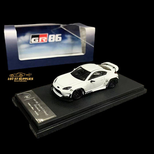 Fuji Toyota GR86 Rocket Bunny Pandem White 1:64 - Evergreen Kings