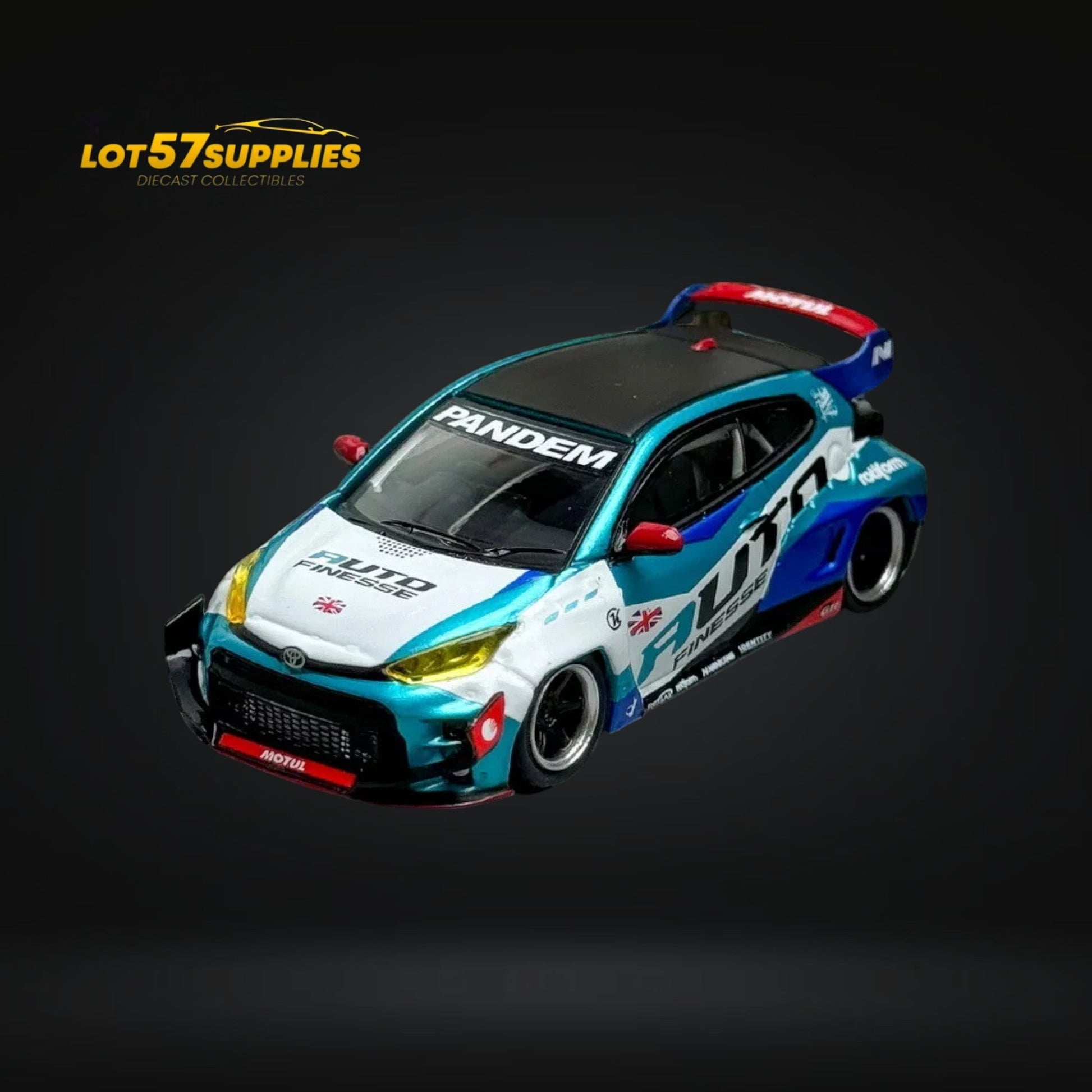 Fuji Toyota Yaris GR Auto Finesse Blue #99 1:64 - Evergreen Kings