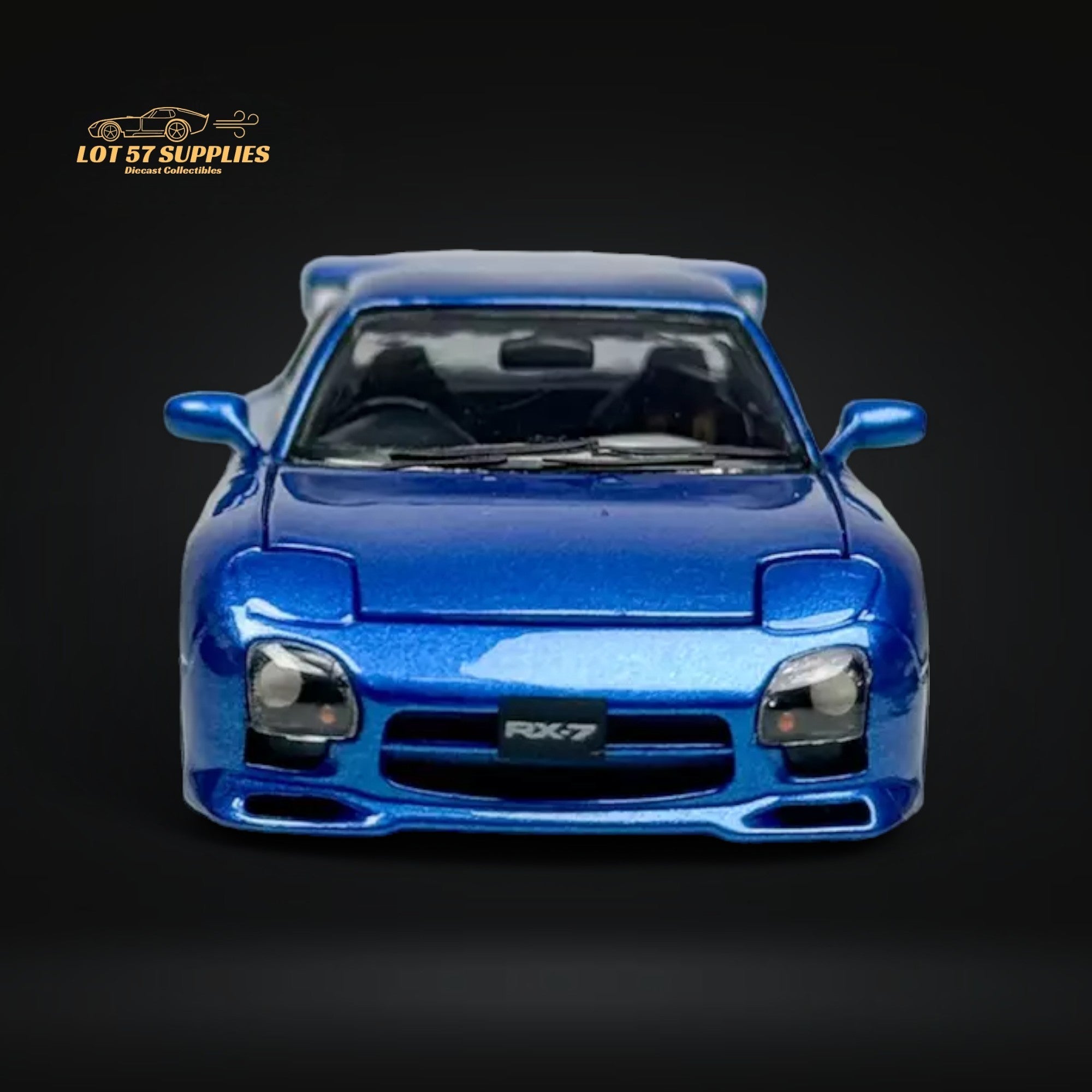 PGM Mazda RX-7 FD3S Metallic Blue 1:64 – Evergreen Kings