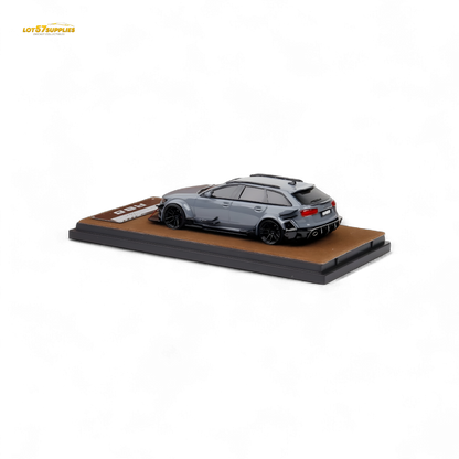 Qidian Model Audi RS6 Avant C7 Cement Grey 1:64 - Evergreen Kings