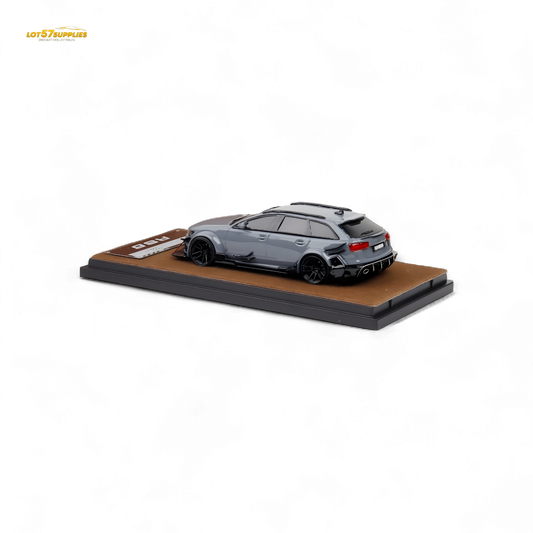 Qidian Model Audi RS6 Avant C7 Cement Grey 1:64 - Evergreen Kings