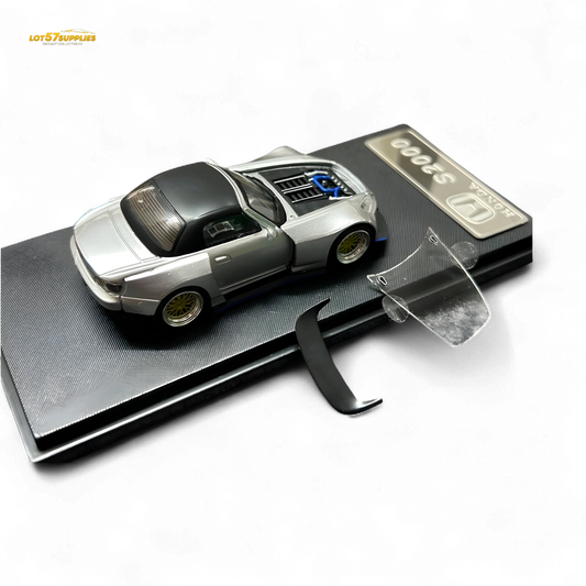 Rhino Model Honda S2000 Wide-Body Roadster Silver 1:64 - Evergreen Kings