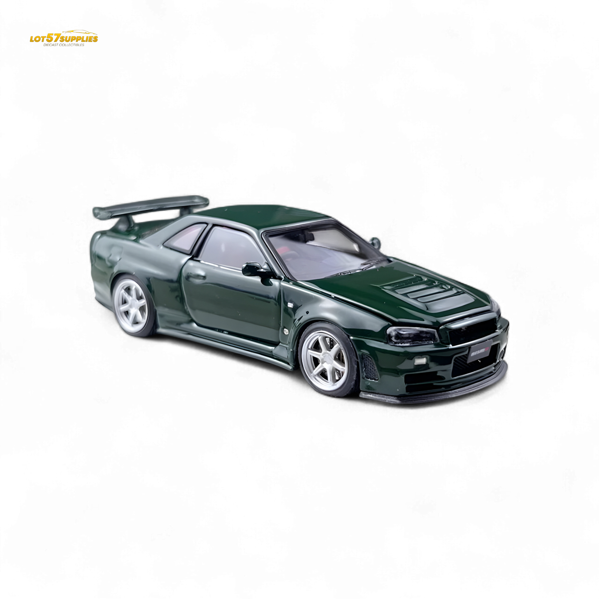 PGM Nissan GTR R34 Z-TUNE British Green 1:64 - Evergreen Kings