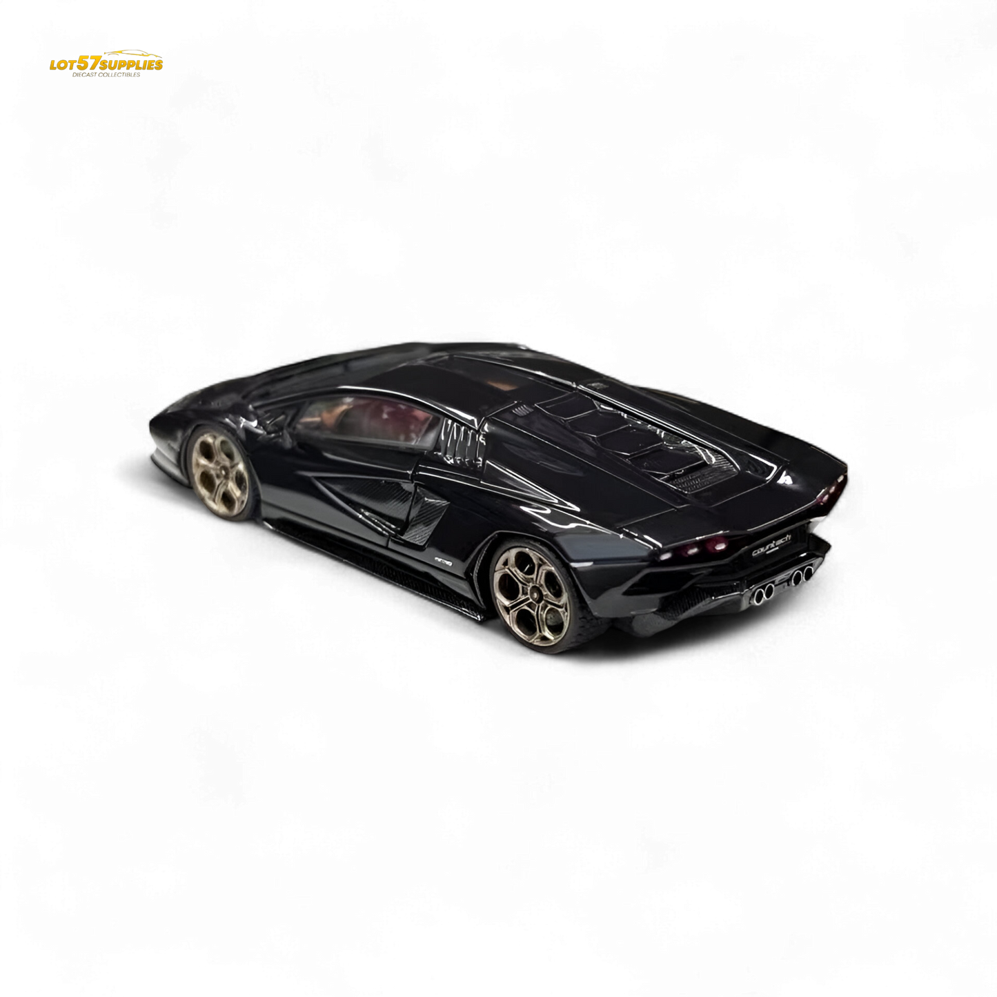 Lamborghini Fuelme Model Countach LPI 800-4 Nero Maia black diecast car, 1:64 scale, detailed replica with sleek design