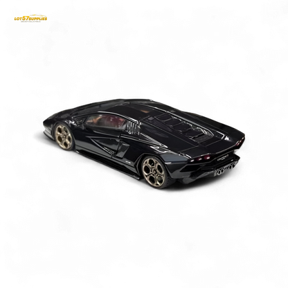 Lamborghini Fuelme Model Countach LPI 800-4 Nero Maia black diecast car, 1:64 scale, detailed replica with sleek design
