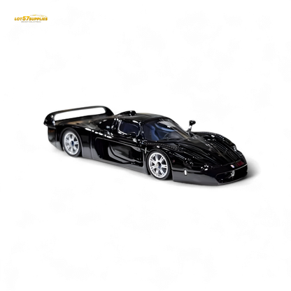 YM Model Maserati MC12 Stradale Corsa Black 1:64 - Evergreen Kings