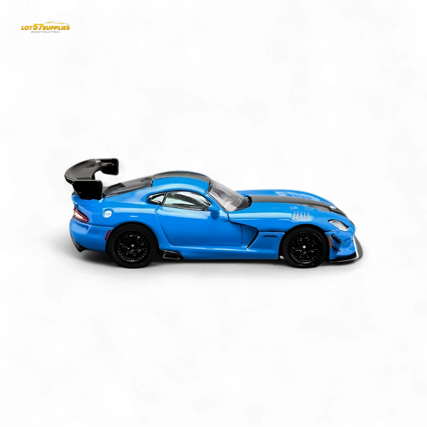 Blue Dodge Viper ACR Competition diecast model by Lot57Supplies, detailed 1:64 scale Dodge sports car.