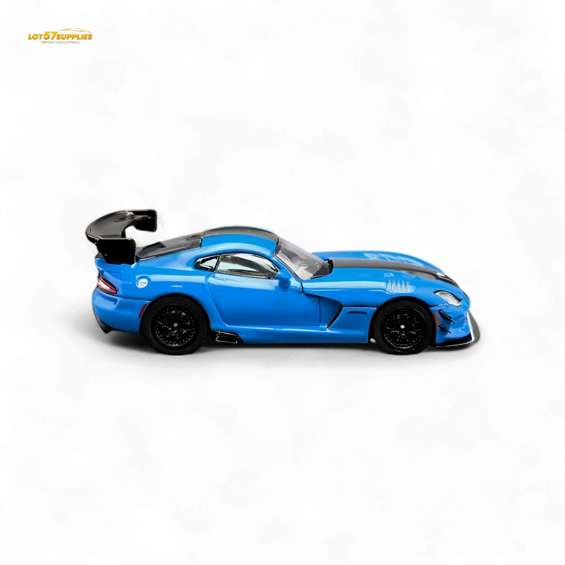 Blue Dodge Viper ACR Competition diecast model by Lot57Supplies, detailed 1:64 scale Dodge sports car.