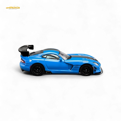 Blue Dodge Viper ACR Competition diecast model by Lot57Supplies, detailed 1:64 scale Dodge sports car.