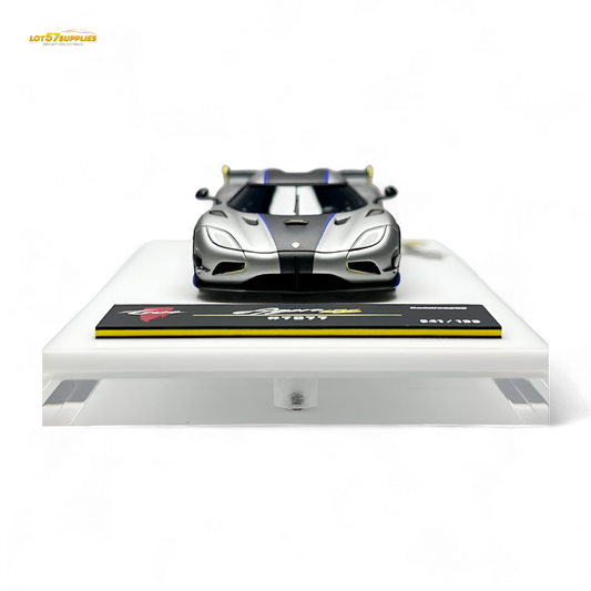 Guo Ji Agera RS Matte Silver Gray 1:64 - Evergreen Kings