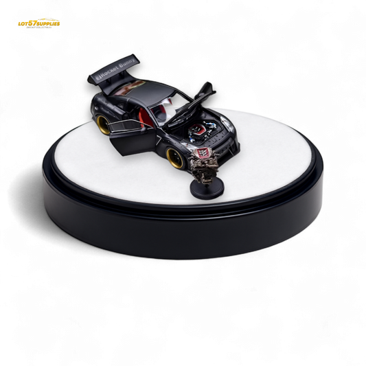 PGM Rocket Bunny R35 - Matte Black Luxury version 1:64 - Evergreen Kings