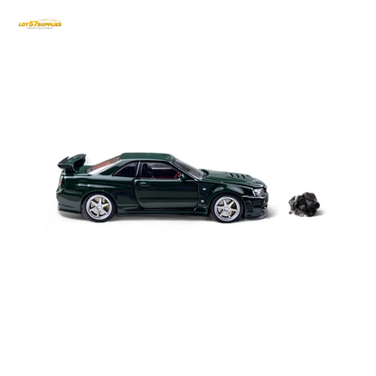 PGM Nissan GTR R34 Z-TUNE British Green 1:64 - Evergreen Kings