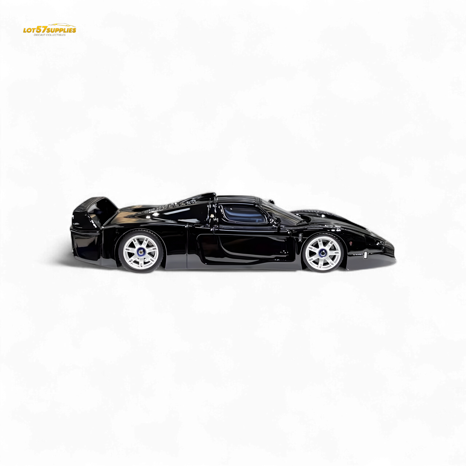 YM Model Maserati MC12 Stradale Corsa Black 1:64 - Evergreen Kings
