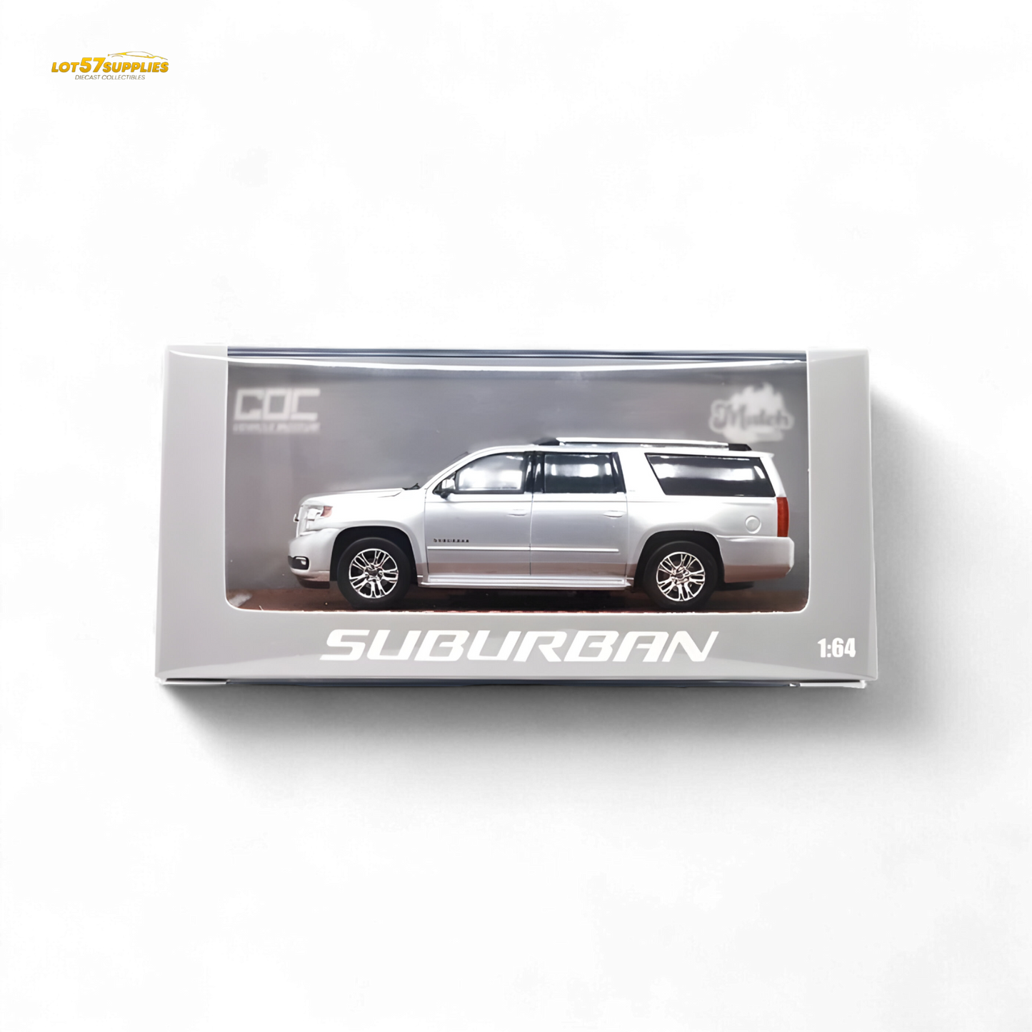 GOC Chevrolet Suburban 2015 Silver 1:64 - Evergreen Kings