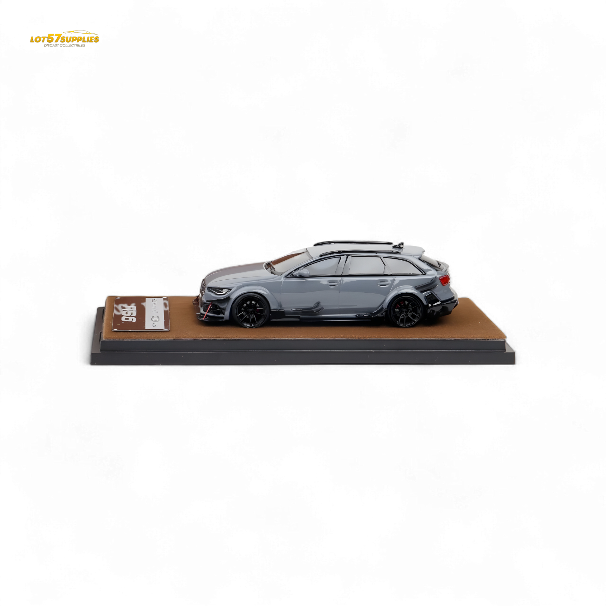 Qidian Model Audi RS6 Avant C7 Cement Grey 1:64 - Evergreen Kings