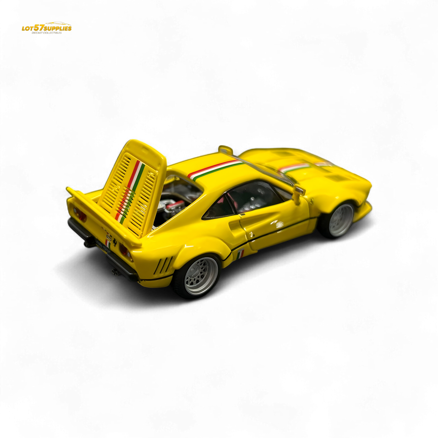Hone Model 64 288GTO Wide-Body Latte Art Yellow 1:64 - Evergreen Kings