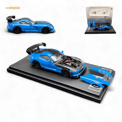 Blue Dodge Viper ACR Competition diecast model in 1:64 scale, detailed replica from Lot57Supplies Diecast Shop.