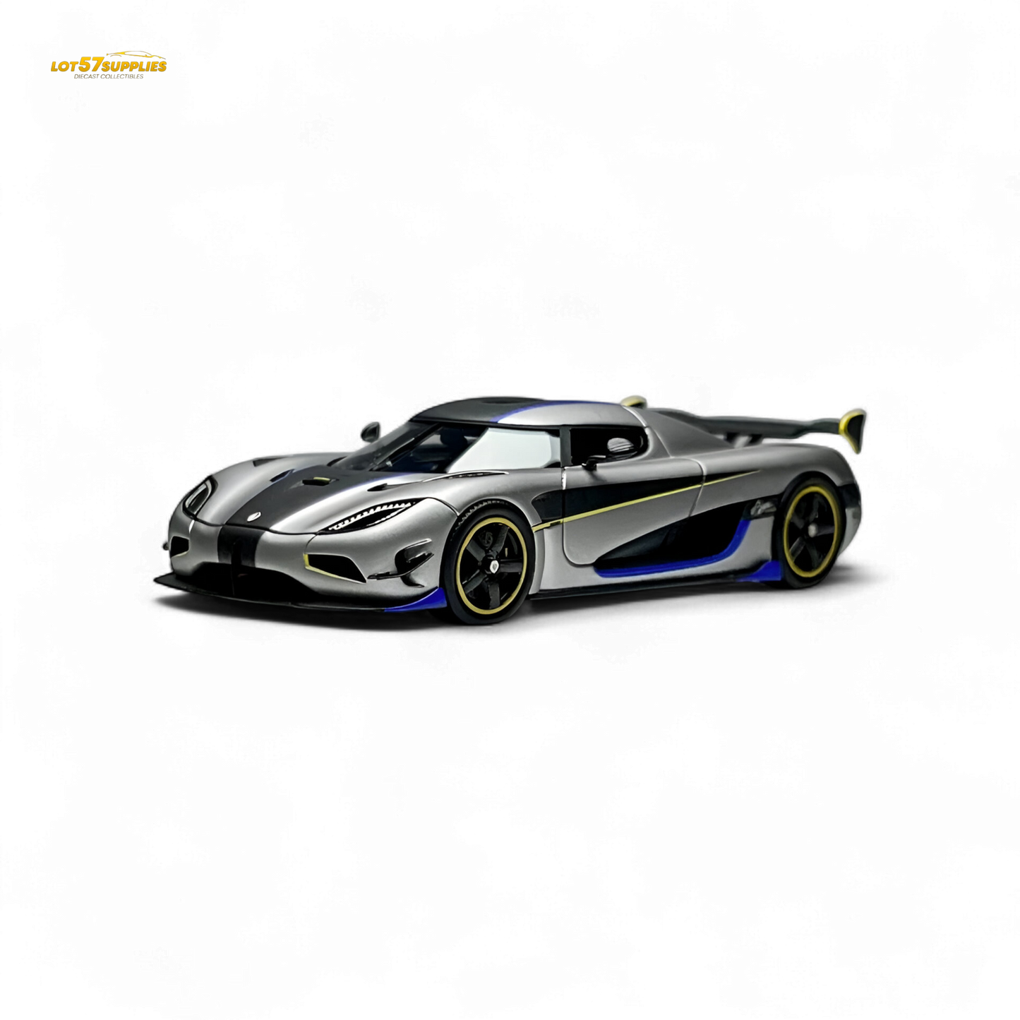 Guo Ji Agera RS Matte Silver Gray 1:64 - Evergreen Kings