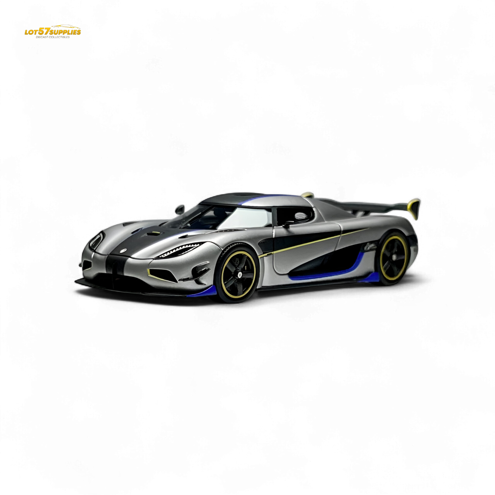 Guo Ji Agera RS Matte Silver Gray 1:64 - Evergreen Kings