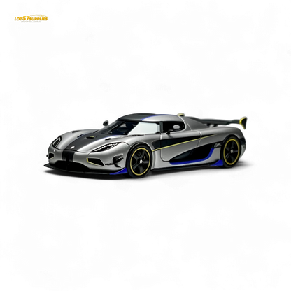 Guo Ji Agera RS Matte Silver Gray 1:64 - Evergreen Kings