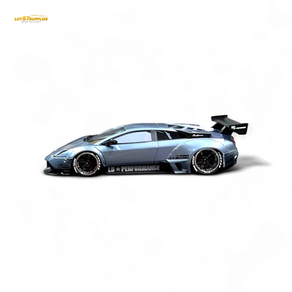 Ice blue Lamborghini Murcielago LBWK diecast model in 1:64 scale, detailed Lamborghini car from Lot57Supplies Diecast Shop.