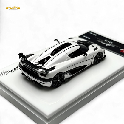 Lot57Supplies Diecast Shop Guo Ji Agera RS Panda 1:64 scale diecast car model on a plain background.