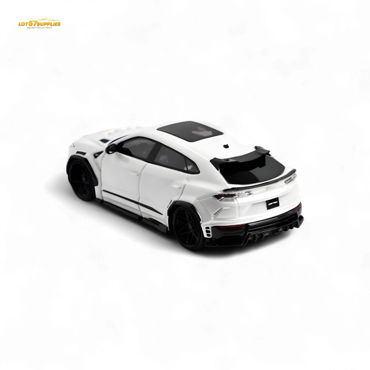 Flame Lamborghini Urus LBWK Bianco Icarus White 1:64 - Evergreen Kings