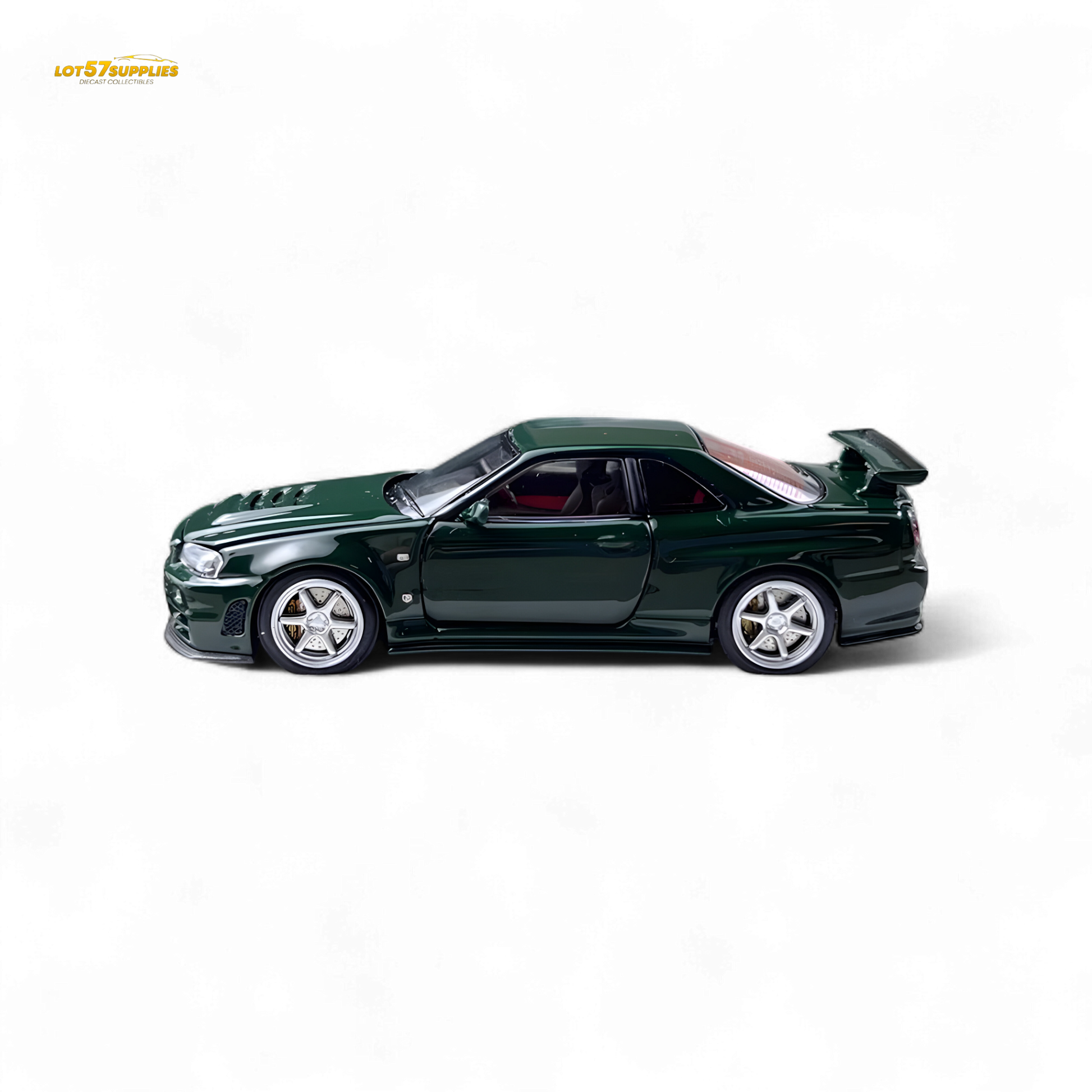 PGM Nissan GTR R34 Z-TUNE British Green 1:64 - Evergreen Kings