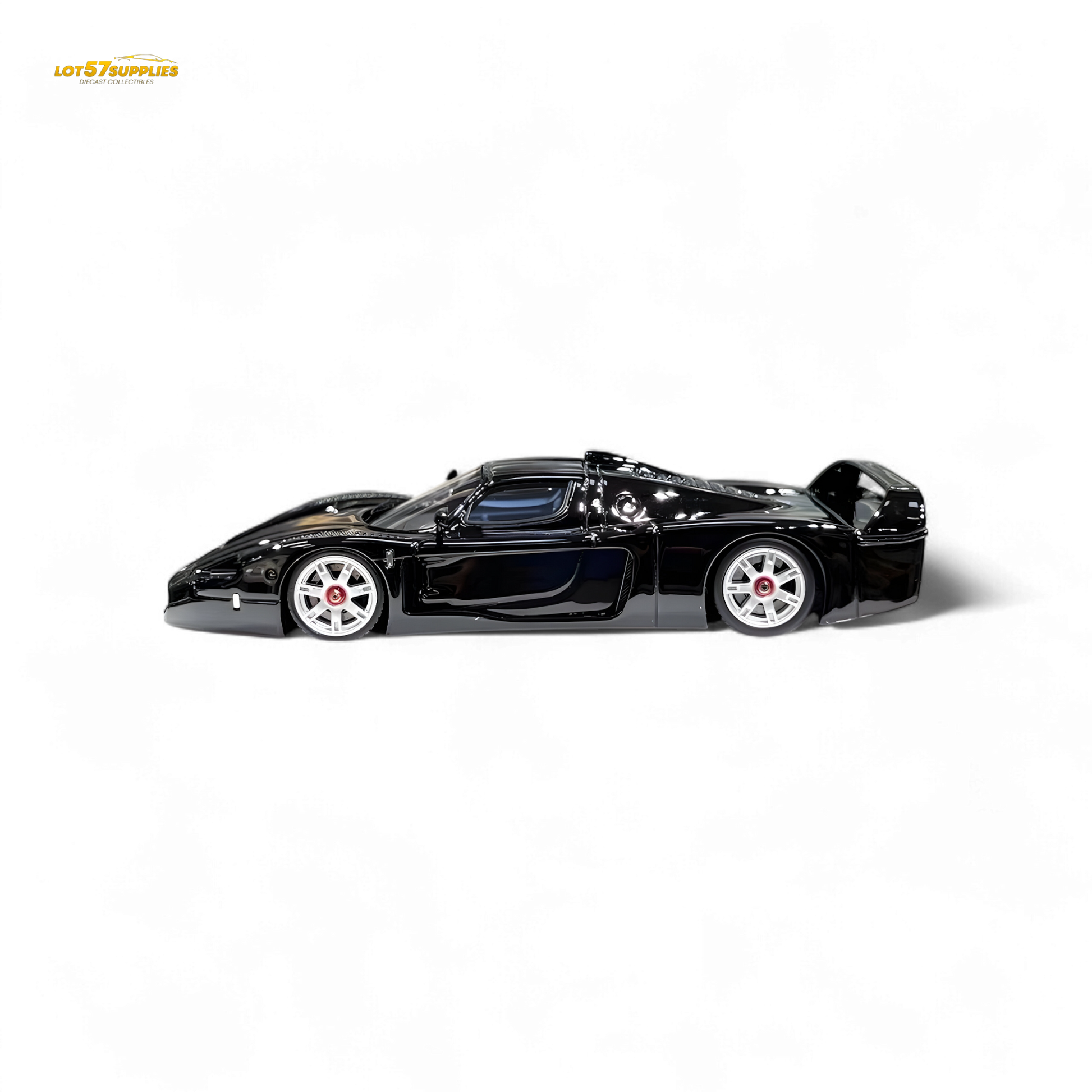 YM Model Maserati MC12 Stradale Corsa Black 1:64 - Evergreen Kings