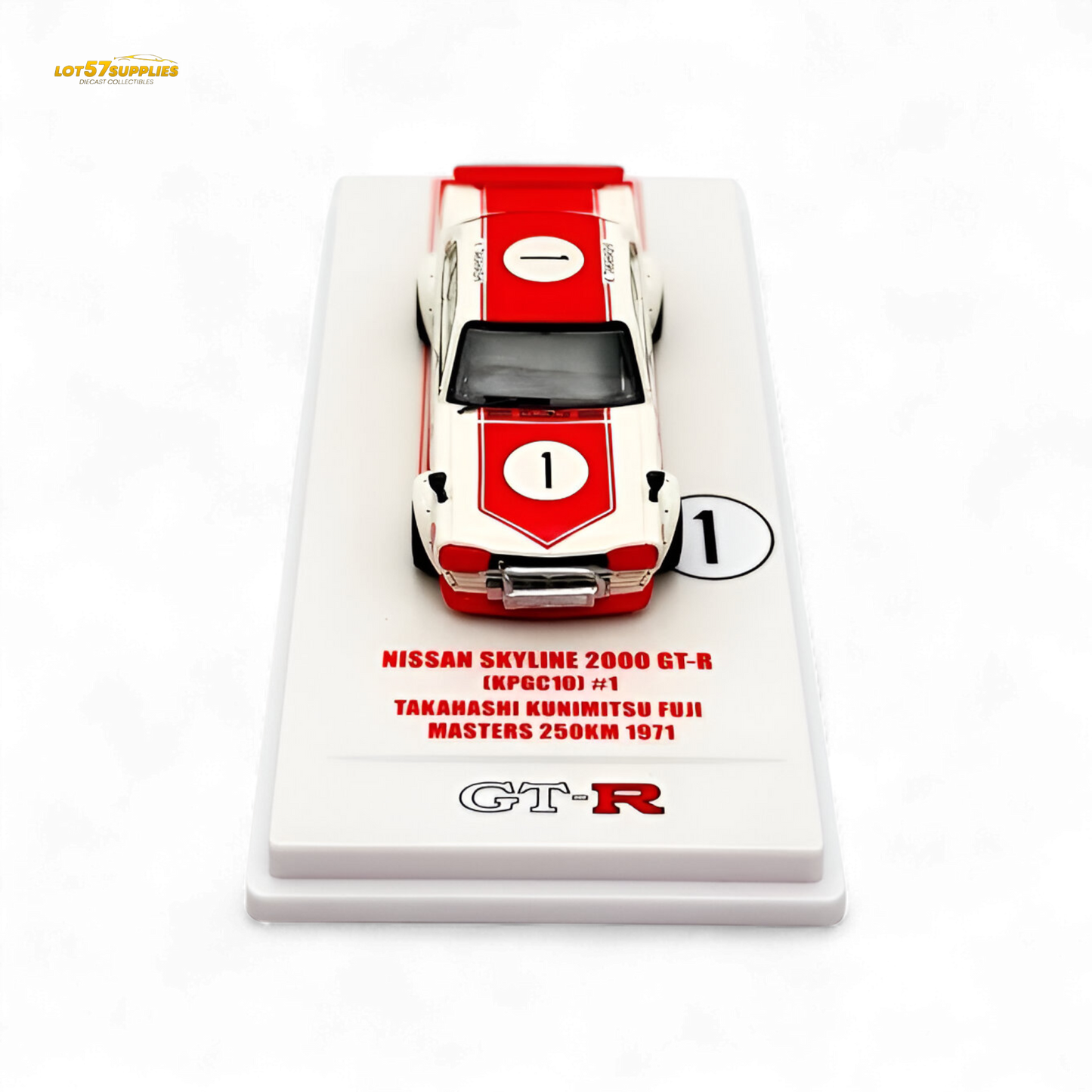 Inno64 Nissan Skyline 2000 GT-R KPGC10 #1 Takahashi Kunimitsu Fuji Masters 1971 1:64 - Evergreen Kings