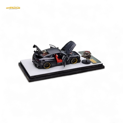 PGM Rocket Bunny R35 Matte Black 1:64 - Evergreen Kings