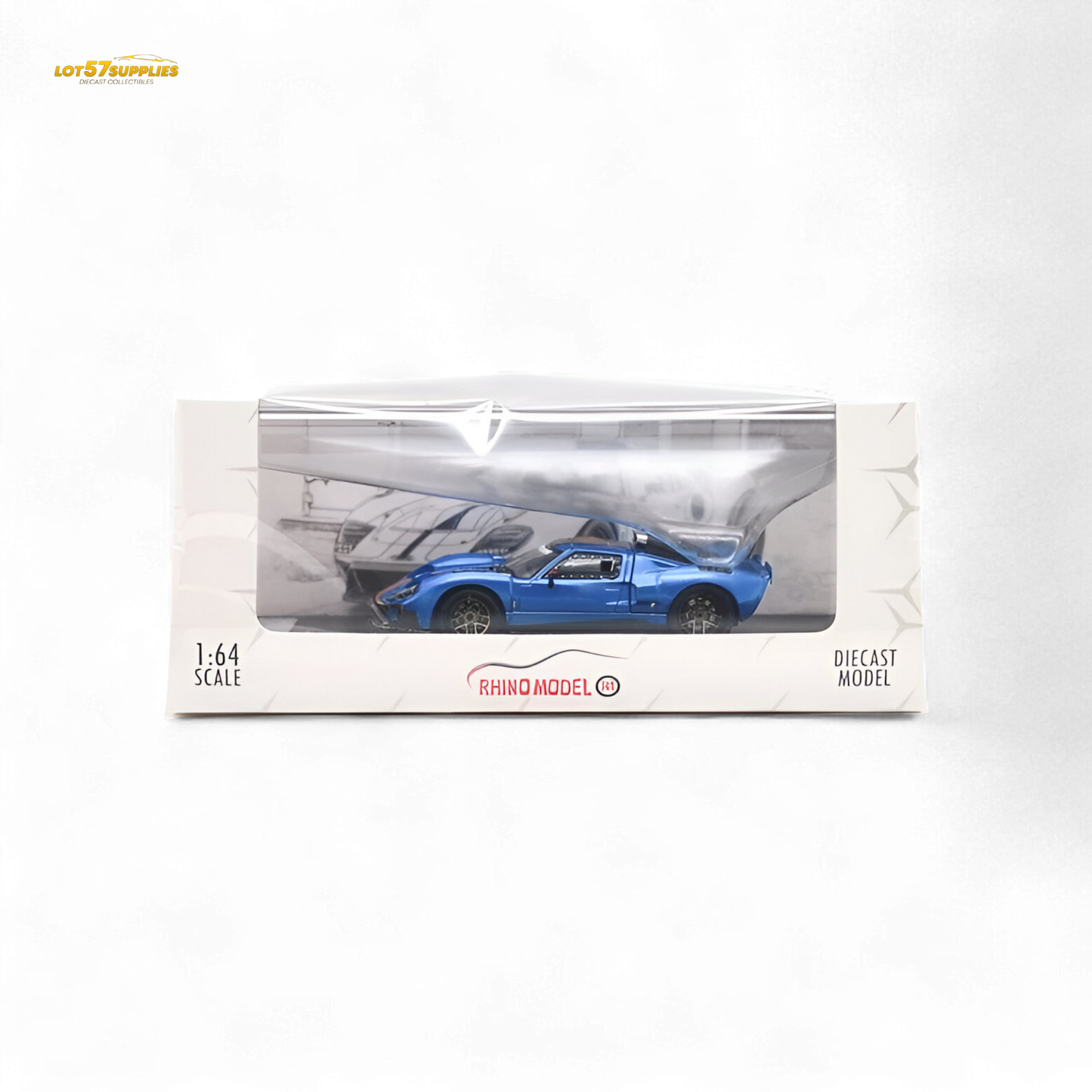 Rhino Model Ford GT40 Blue 1:64 - Evergreen Kings