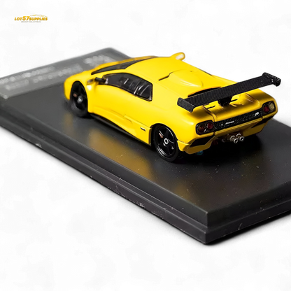 Yellow Lamborghini Diablo GT-R diecast model by Lot57Supplies, detailed 1:64 scale collectible car image.