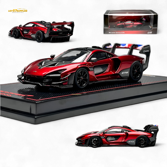 CM Model McLaren Senna GTR Metallic Red 1:64 - Evergreen Kings